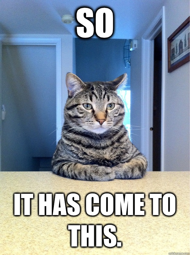 So It has come to this.  Chris Hansen Cat
