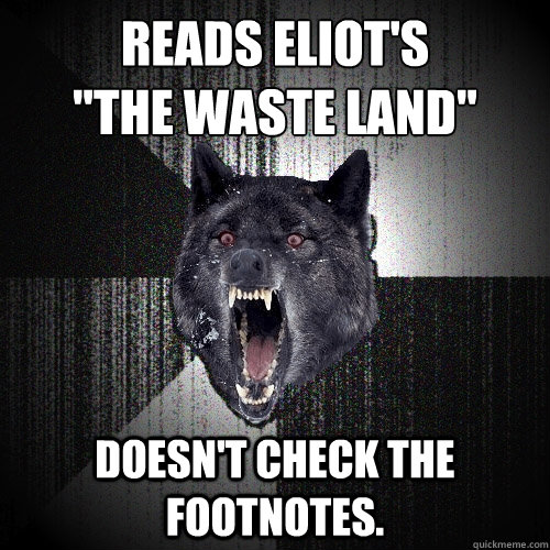 Reads Eliot's 
