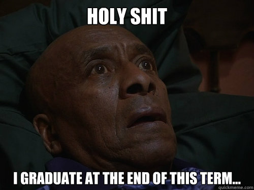 Holy Shit I graduate at the end of this term...  Bedtime Realizations
