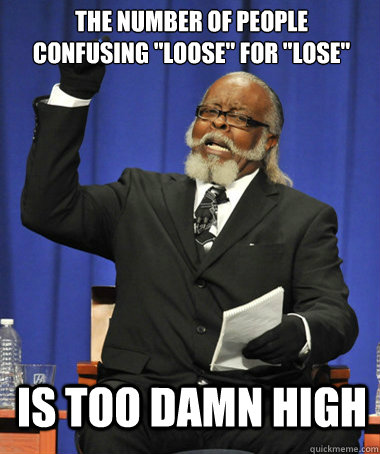 the number of people confusing 