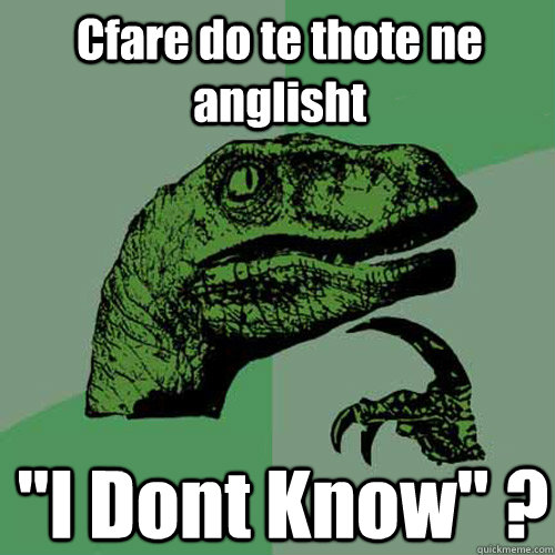 Cfare do te thote ne anglisht 