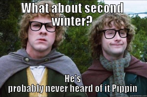 WHAT ABOUT SECOND WINTER? HE'S PROBABLY NEVER HEARD OF IT PIPPIN Misc