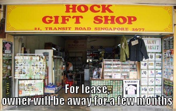  FOR LEASE, OWNER WILL BE AWAY FOR A FEW MONTHS Misc