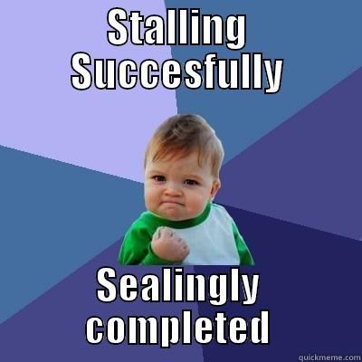 STALLING SUCCESFULLY SEALINGLY COMPLETED Success Kid