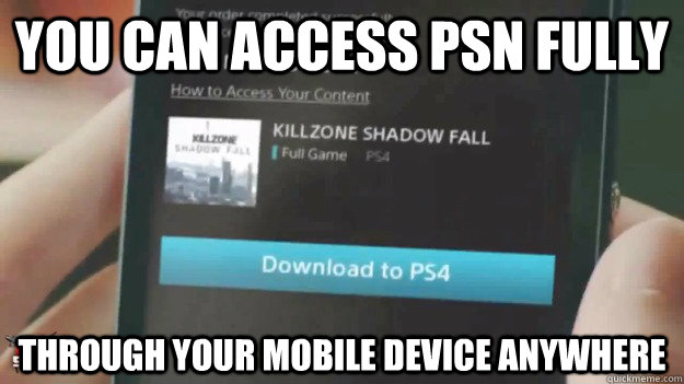 You can access PSN fully Through your mobile device anywhere - You can access PSN fully Through your mobile device anywhere  Misc
