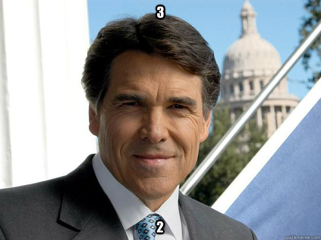 3 2  Rick perry