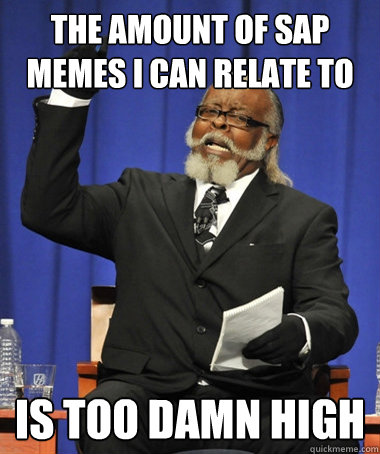 the amount of sap memes i can relate to is too damn high  The Rent Is Too Damn High