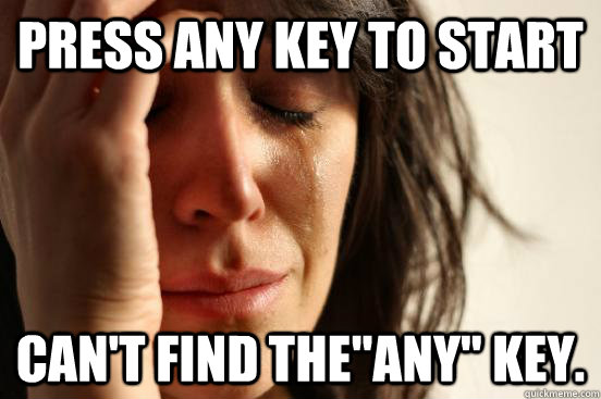 Press any key to start can't find the