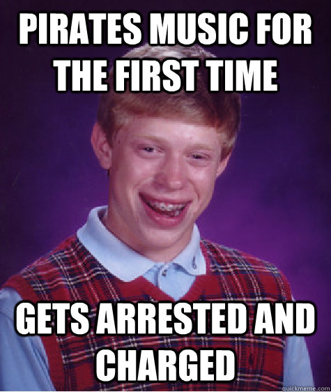 Pirates music for the first time gets arrested and charged  Badluckbrian