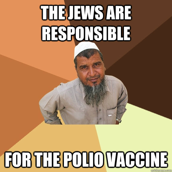 The Jews Are Responsible for the polio vaccine  Ordinary Muslim Man