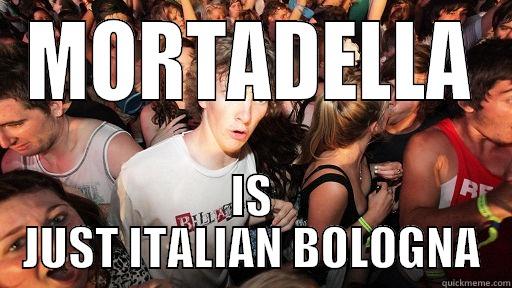 cold cuts - MORTADELLA IS JUST ITALIAN BOLOGNA Sudden Clarity Clarence