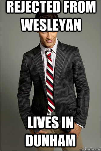 rejected from wesleyan lives in dunham  Hamilton Hypocrite