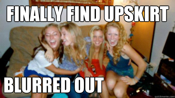 Finally find upskirt blurred out  Scumbag Facebook
