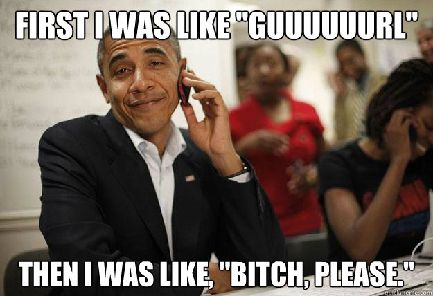 First I was like 