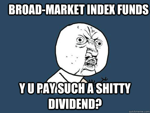 broad-market index funds y u pay such a shitty dividend?  Y U No