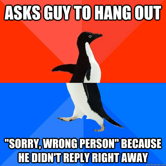 asks guy to hang out 