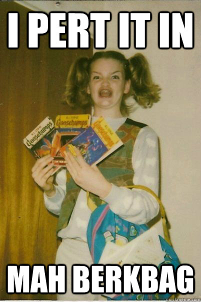 I pert it in  mah berkbag  BERKS