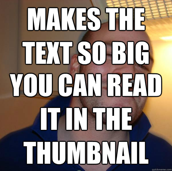 MAKES THE TEXT SO BIG YOU CAN READ IT IN THE THUMBNAIL - MAKES THE TEXT SO BIG YOU CAN READ IT IN THE THUMBNAIL  Misc