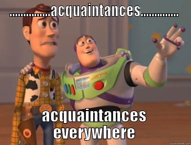 ...............ACQUAINTANCES.............. ACQUAINTANCES EVERYWHERE Toy Story