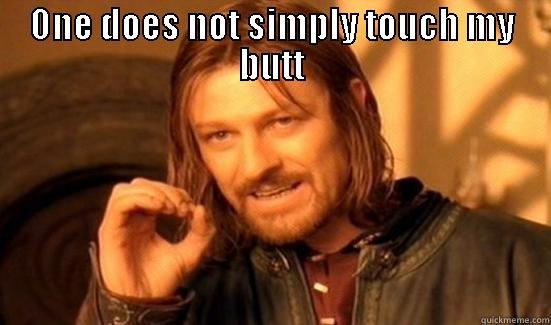 ONE DOES NOT SIMPLY TOUCH MY BUTT  Boromir