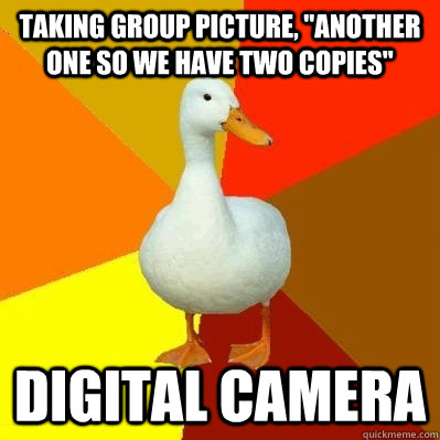 Taking group picture, 