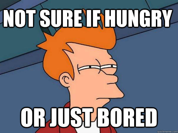 Not sure if hungry Or just bored - Not sure if hungry Or just bored  Futurama Fry