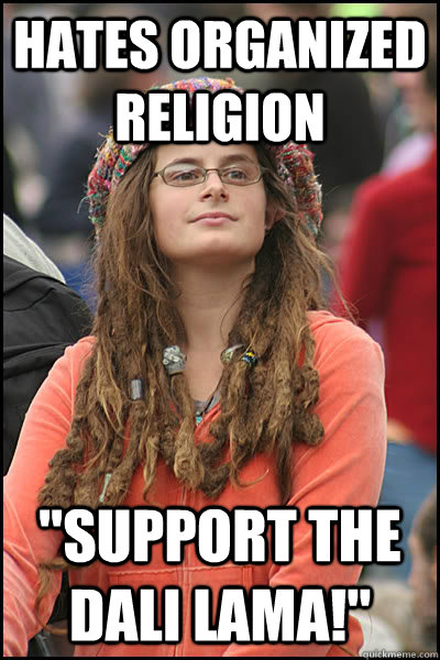 Hates organized religion 