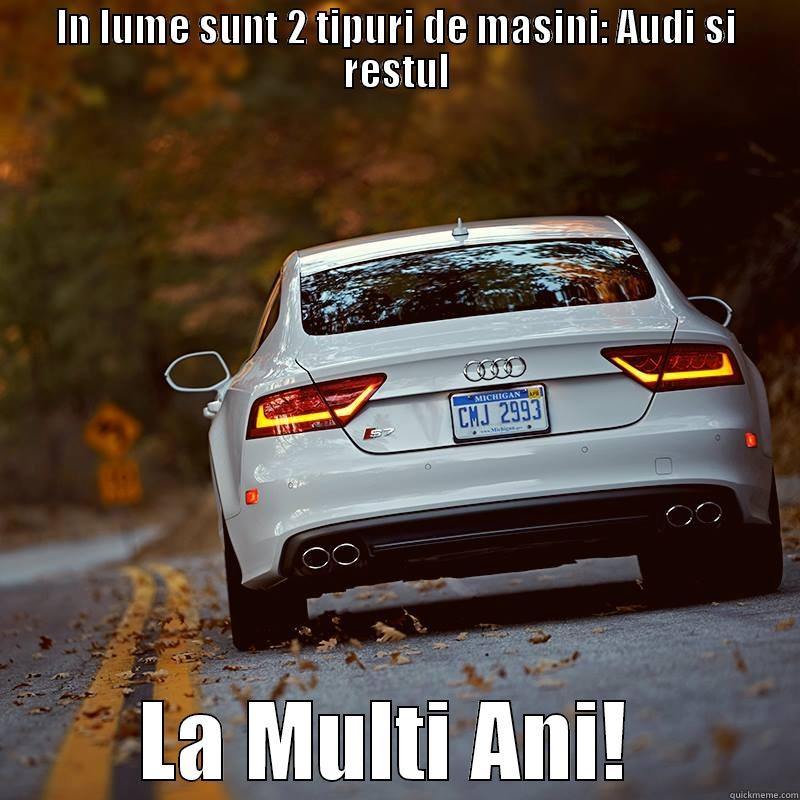 IN LUME SUNT 2 TIPURI DE MASINI: AUDI SI RESTUL LA MULTI ANI!  Misc