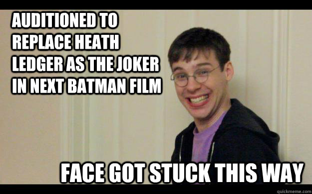 auditioned to replace heath ledger as the joker in next batman film