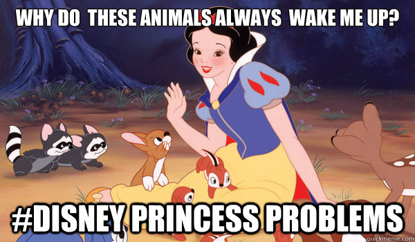 Why do  these animals always  wake me up? #Disney Princess Problems  