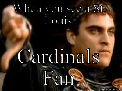 WHEN YOU SEE A ST. LOUIS  CARDINALS FAN Downvoting Roman
