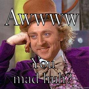 AWWWW YOU MAD HUH? Condescending Wonka