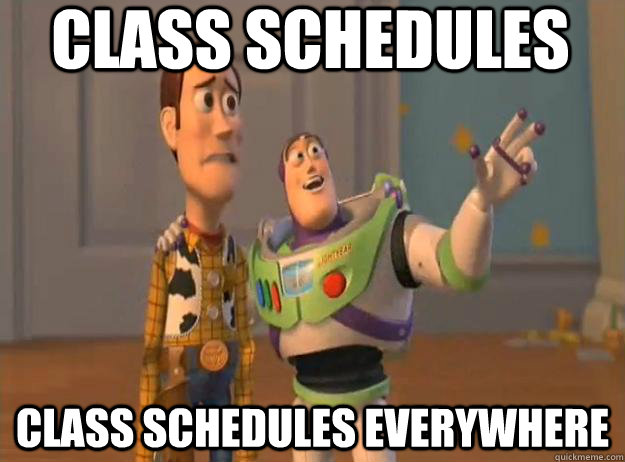 class schedules class schedules everywhere  Prox Everywhere