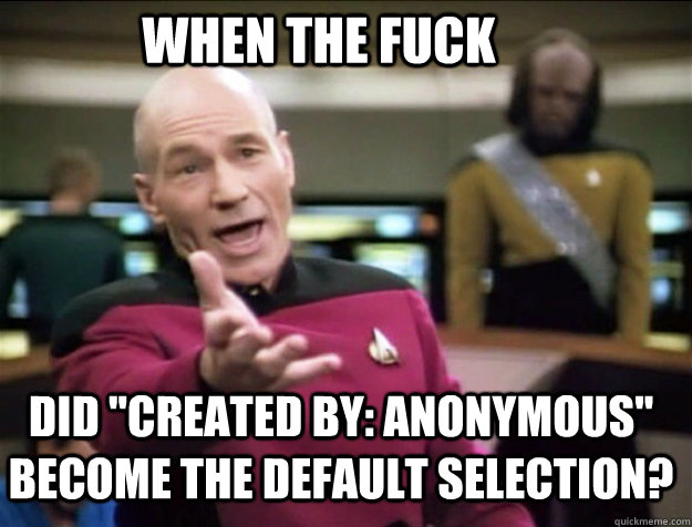 WHen THE FUCK did 