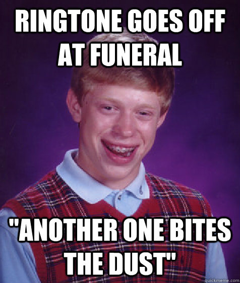 Ringtone goes off at funeral 