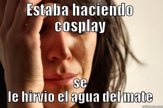 ESTABA HACIENDO COSPLAY SE LE HIRVIO EL AGUA DEL MATE First World Problems