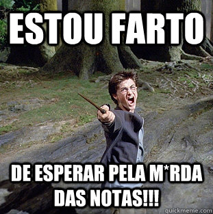 Estou farto de esperar pela m*rda das notas!!!  Pissed off Harry