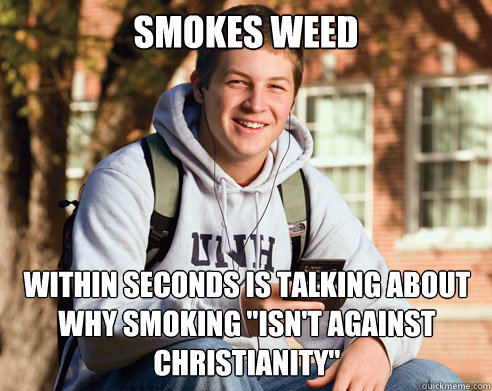 Smokes weed within seconds is talking about why smoking 
