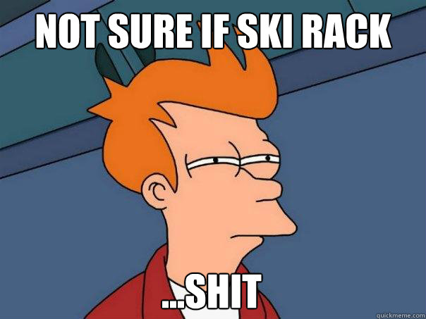 not sure if ski rack ...shit  FuturamaFry