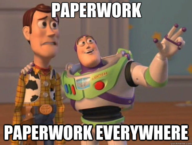 Paperwork Paperwork everywhere  Toy Story