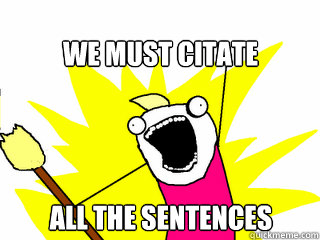 WE MUST CITATE ALL THE SENTENCES  All The Things