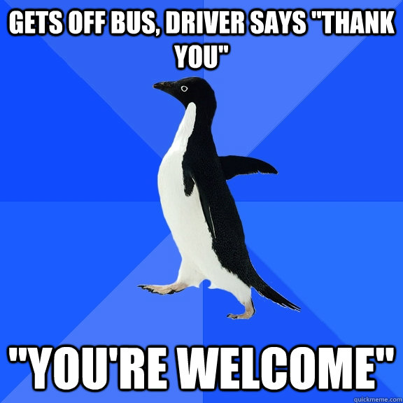 Gets off bus, driver says 