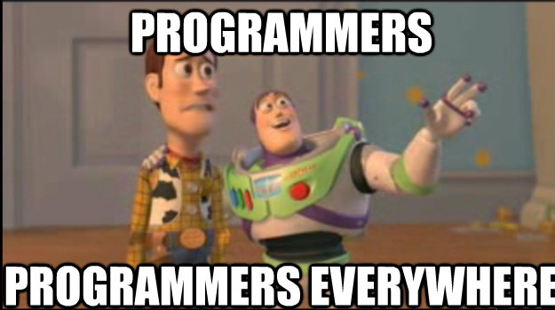 Programmers Programmers everywhere  Buzz and Woody