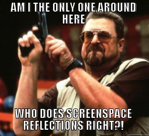 AM I THE ONLY ONE AROUND HERE WHO DOES SCREENSPACE REFLECTIONS RIGHT?! Am I The Only One Around Here