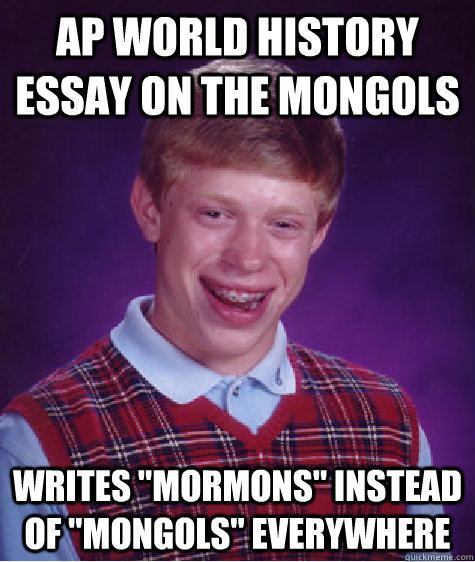 AP World history essay on the mongols Writes 