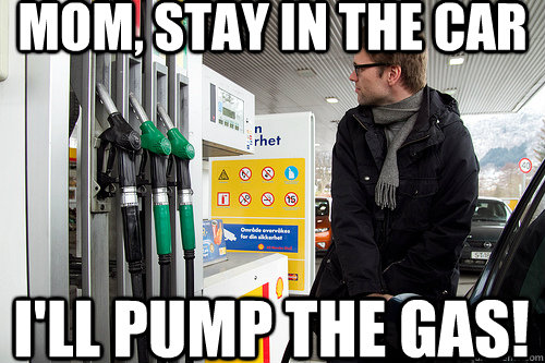 Mom, Stay IN THE CAR I'll Pump the Gas!  son protects mom from dc sniper