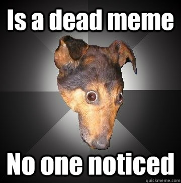 Is a dead meme No one noticed - Is a dead meme No one noticed  Depression Dog