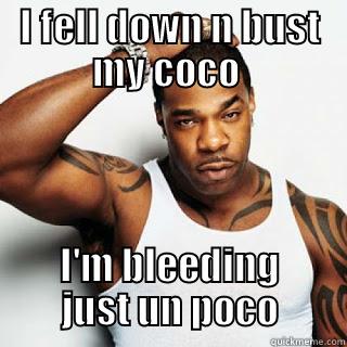 Busta rhymes  - I FELL DOWN N BUST MY COCO  I'M BLEEDING JUST UN POCO Misc