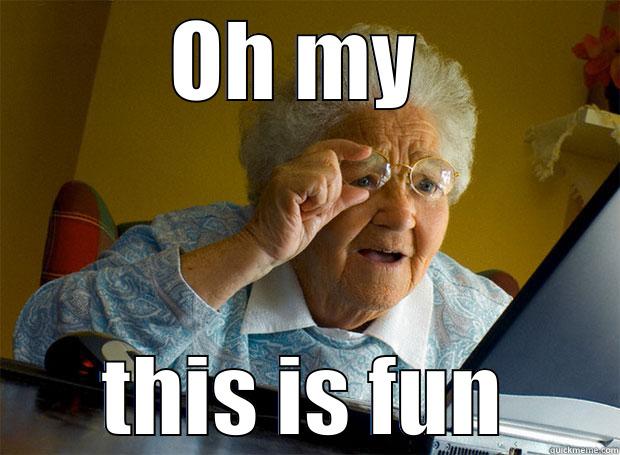 OH MY  THIS IS FUN Grandma finds the Internet