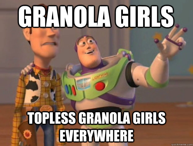 Granola GiRLS topless Granola GiRLS everywhere  toystory everywhere